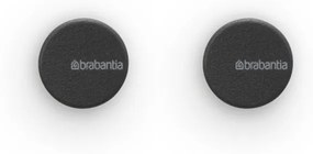 Set 2 agatatoare prosoape Brabantia MindSet 1005680, Acoperit cu minerale, Kit de montare inclus, Pana la 2 kg, Gri inchis