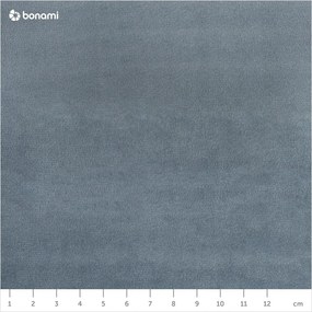 Pat dublu 160x200 cm albastru deschis tapițat cu spațiu de depozitare și somieră Kelp – Micadoni Home