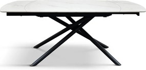 Masa ceramica extensibila Rotativa White  120 x 88 x h 76 cm