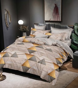 Lenjerie de pat din microflanel SAMSON bej