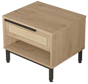 Noptieră Onaferra 14 (Nuc + Stejar + negru). 1106619