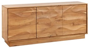 Comoda cu model 3D ondulat, Lemn Salcam Natur DESERT 160cm