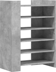 vidaXL Pantofar, gri beton, 74,5x37,5x100 cm, lemn prelucrat