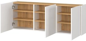 Pantofar alb suspendat cu aspect de lemn de stejar Libbiano – Germania