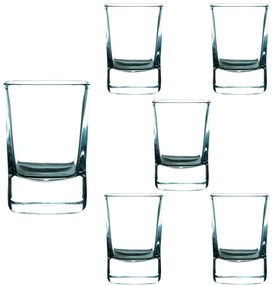 Set 6 pahare Sticla pentru shoturi de 55 ml, Cesiro
