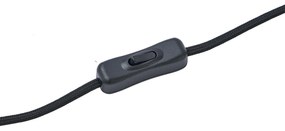 Lampă de masă de design neagră cu sticlă fumurie - Mochi