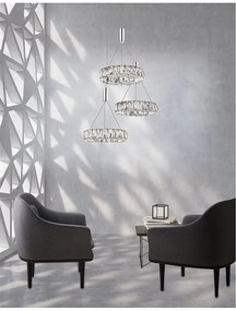 Lustra cu 3 pendule LED design modern Corona NVL-7402401
