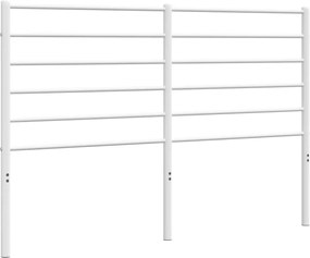 vidaXL Tăblie de pat de schimb metalică, alb, 120 cm