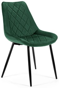 Scaun de sufragerie Sariel (verde închis) (2buc). 1071281