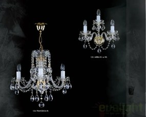 Candelabru Cristal Bohemia Exclusive 3 brate, diam. 47cm Francesca III. CE