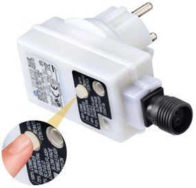 Monzana Șir luminos de Crăciun CECIL, 10m, alb rece