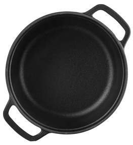 Cratita din fonta Muhler Tika MR-2048CI, 20x10 cm, 2 L, Inductie, Negru