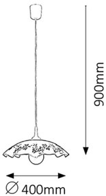 Rabalux 4782 - Lustra VINO E27/60W/230V