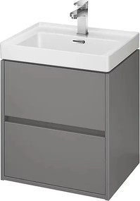 Dulap suspendat pentru lavoar Cersanit Crea mdf gri 50 cm