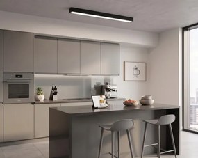 LED Plafonieră/lustră pe cablu LED/44W/230V 4000K 120 cm negru