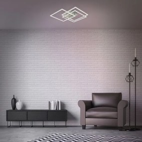 Lustră LED dimabilă aplicată FRAME LED/40W/230V Wi-Fi Tuya Brilo + telecomandă