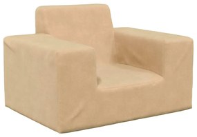 Canapea pentru copii, crem, plus moale