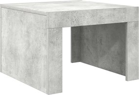vidaXL Măsuță de cafea, gri beton, 50x50x35 cm, lemn prelucrat