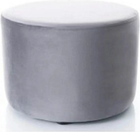 Taburet DOTI A, stofa catifelata gri inchis - Bluvel 14, 43x43x32 cm