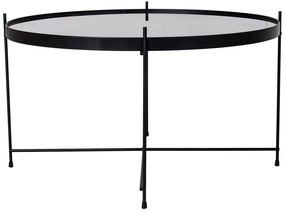 Măsuță de cafea rotundă neagră ø 70 cm Venezia - House Nordic