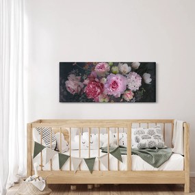 Tablou - Flori de grădină (120x50 cm)