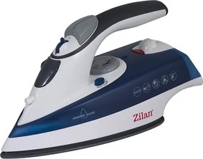 Fier de calcat talpa ceramica ZILAN ZLN8082,Albastru Putere 2200W, calcare cu aburi si uscata, functie autocuratare,