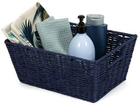 Coș tricotat compactor 31 x 24 x 14 cm, negru