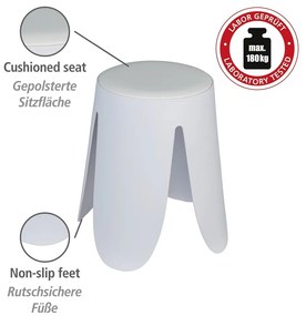 Scaun alb din plastic Comiso – Wenko