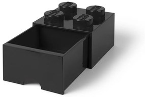 Cutie pătrată pentru depozitare LEGO®, negru