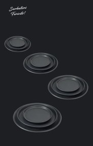 Set Cadou 24 Farfurii Vulcano Eveniemnte (6 Platouri 30cm, 6 Farfurii 25cm, 6 Farfurii 20cm, 6 boluri 400ml) LA COMANDA 25 de seturi