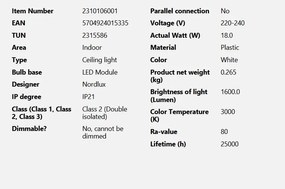 Plafoniera LED stil minimalist Vic 22cm