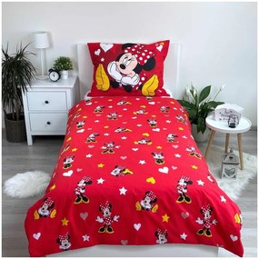 Disney Minnie Love &amp; Stars Husă pentru lenjerie de pat 140×200 cm, 70×90 cm