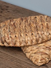 Set 2 cosuri decorative, in forma de fruza, din zambila de apa, Leaf