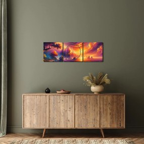 Tablou - Lume magică (cu ceas) (90x30 cm)