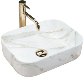 Rea Demi lavoar 40.5x31 cm dreptunghiular de blat gri piatra REA-U5065