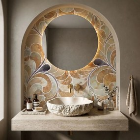 Lavoar pe blat Isla Warm Beige
