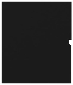 Mască de chiuvetă, negru, 60 x 38,5 x 45 cm, pal
