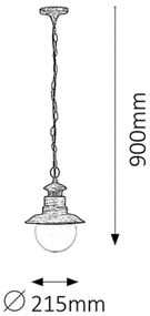 Rabalux 8164 - Corp de iluminat exterior ODESSA 1xE27/60W
