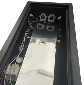 Corp de iluminat fluorescent 2xG13/18W/230V negru 120 cm