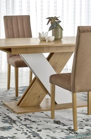 Masa extensibila Xarelto L130-175 cm stejar lancelot/alb