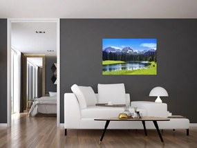 Tablou - vâfurile montane înzăpezite (90x60 cm)