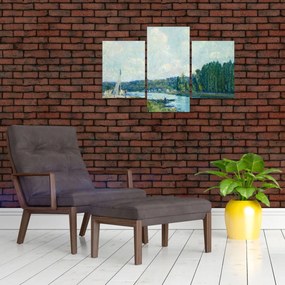 Tablou - Alfred Sisley, The Banks of the Oise, reproducere (90x60 cm)