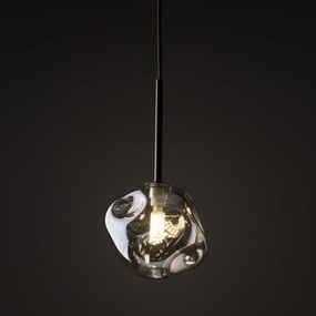 Brilagi - Lustră suspendată pe cablu VULCANO 1xG9/8W/230V, diam. 15 cm, bronz/bej fumuriu