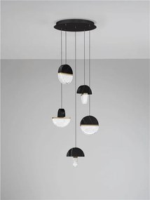 Lustra decorativa cu 5 pendule LED 3000K DORIN
