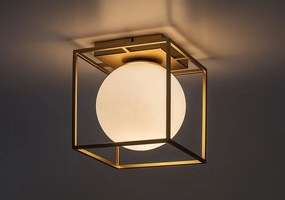 Aplica perete sau tavan pentru exterior IP44 Modane auriu