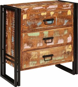 vidaXL Bufet cu sertar Maro 66 x 33 x 70 cm Lemn recuperat solid