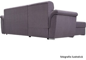 Set de canapea, ţesătură Queens gri deschis, stânga, FABO