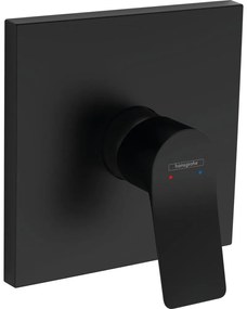 Baterie de dus incastrata, negru mat Negru mat