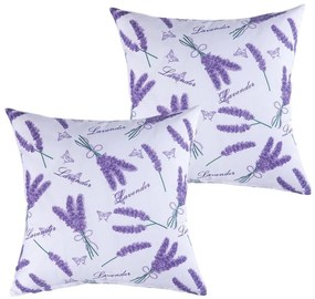 Set de 2 feţe pernuţe LAVANDĂ 40 x 40 cm