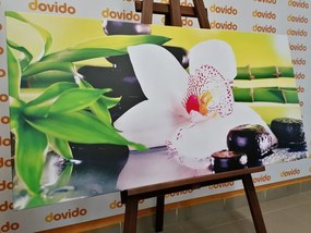 Tablou orhidee cu tematica japoneză